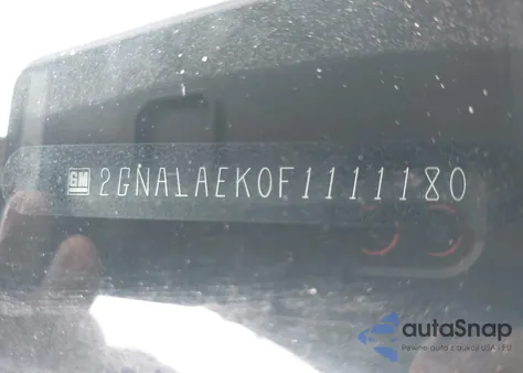 2015 Chevrolet Equinox Ls z USA, uszkodzony, nr VIN 2GNALAEK0F1111180